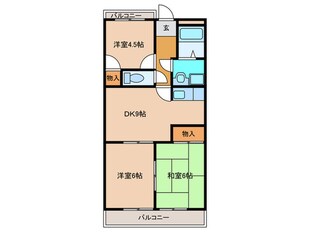 サンパル戸崎の物件間取画像